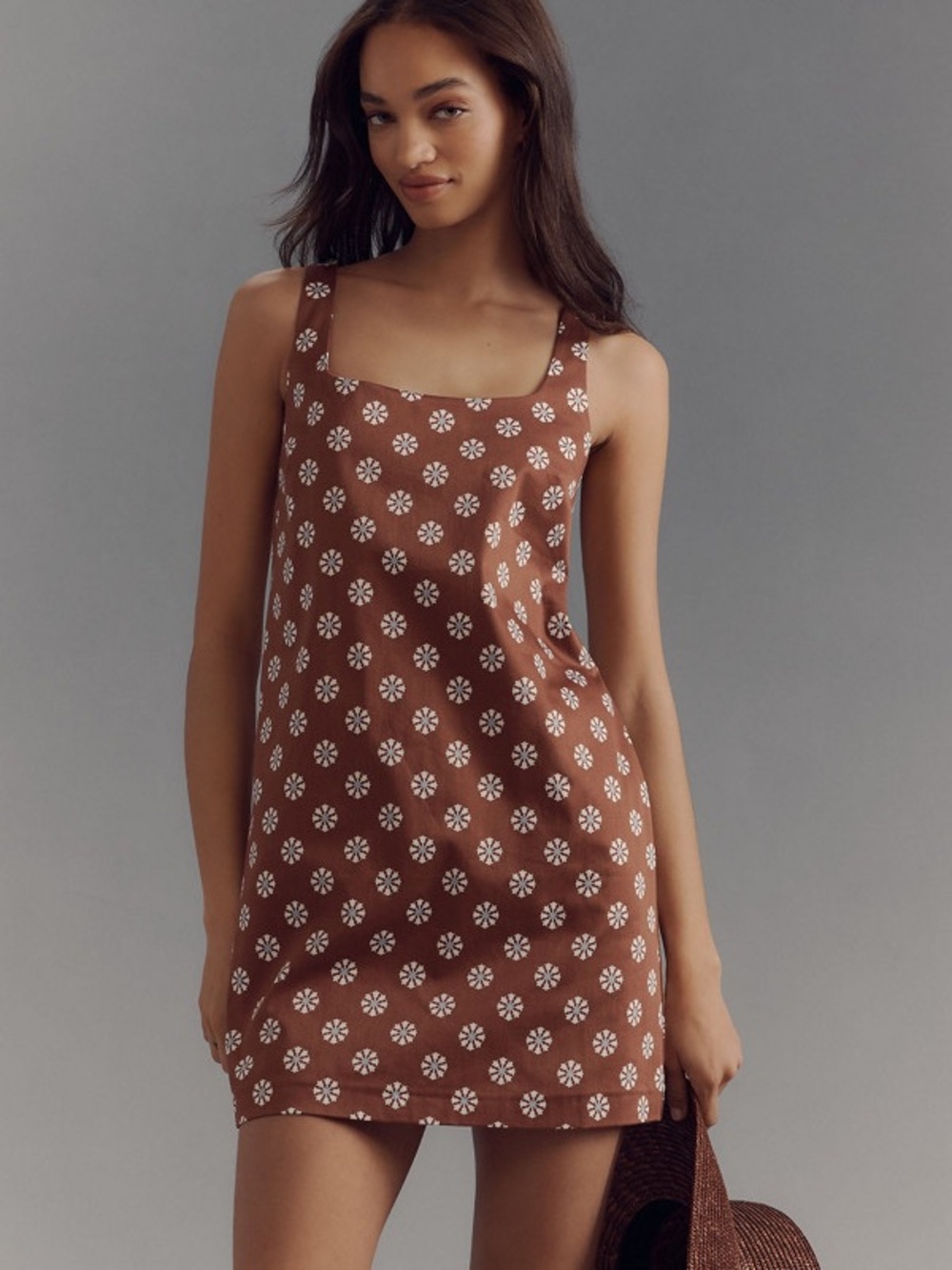 Anthropologie brown dress